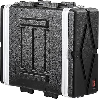 Amazon | VEVOR 4Uラックケース、標準奥行19インチ、ABS構造ハンドル